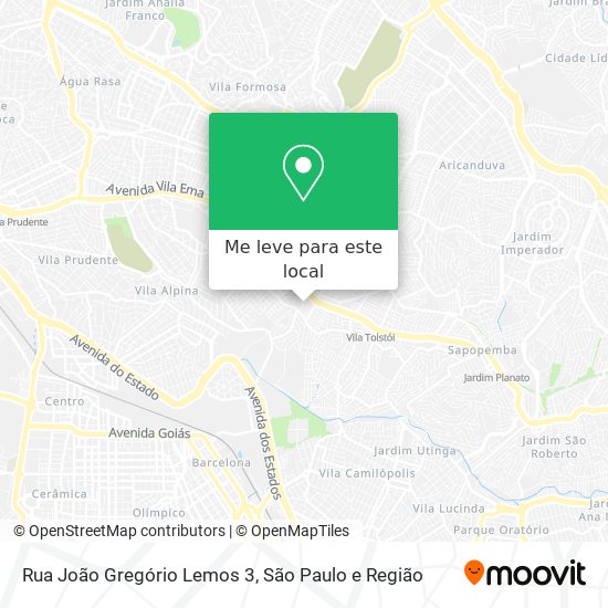 Rua João Gregório Lemos 3 mapa