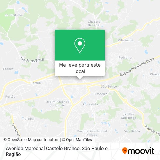 Avenida Marechal Castelo Branco mapa