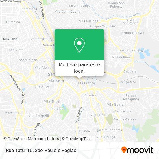 Rua Tatuí 10 mapa