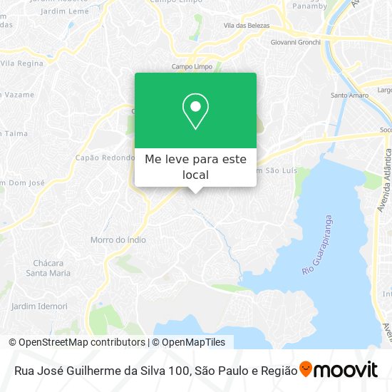 Rua José Guilherme da Silva 100 mapa