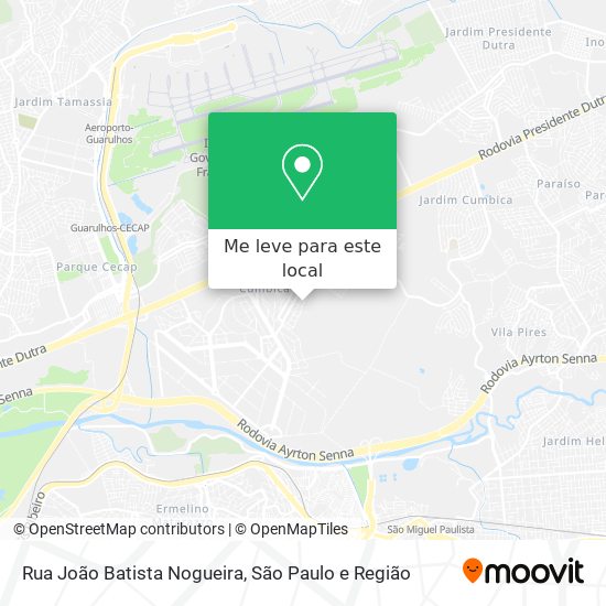Rua João Batista Nogueira mapa