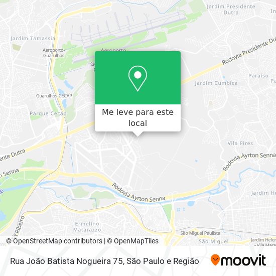 Rua João Batista Nogueira 75 mapa