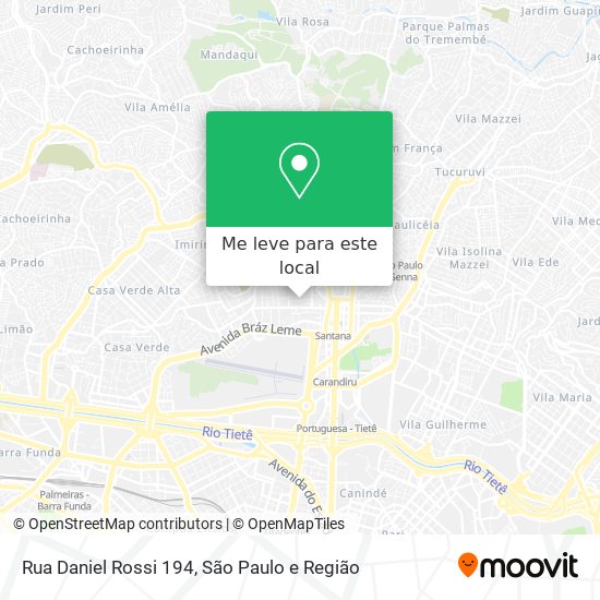 Rua Daniel Rossi 194 mapa