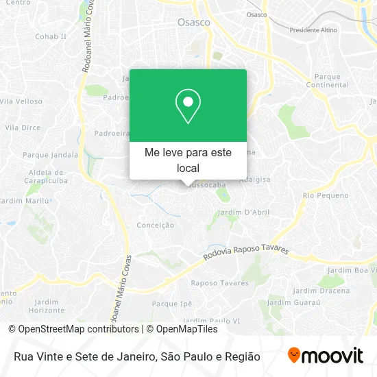 Rua Vinte e Sete de Janeiro mapa