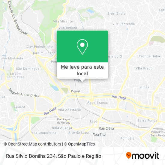 Rua Silvio Bonilha 234 mapa