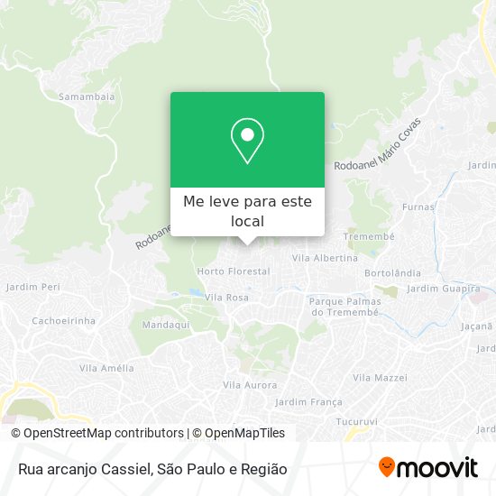 Rua arcanjo Cassiel mapa