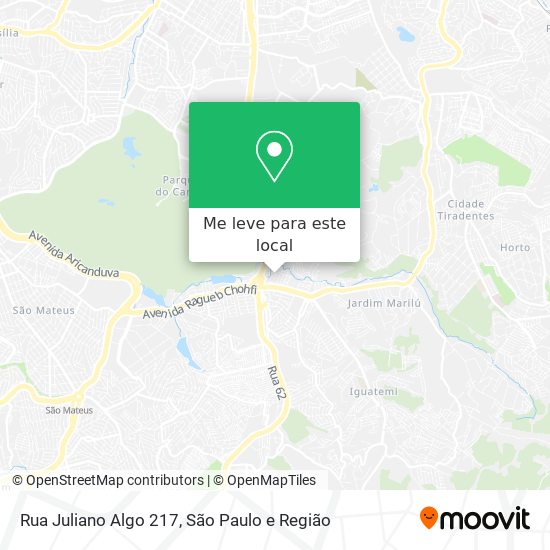 Rua Juliano Algo 217 mapa