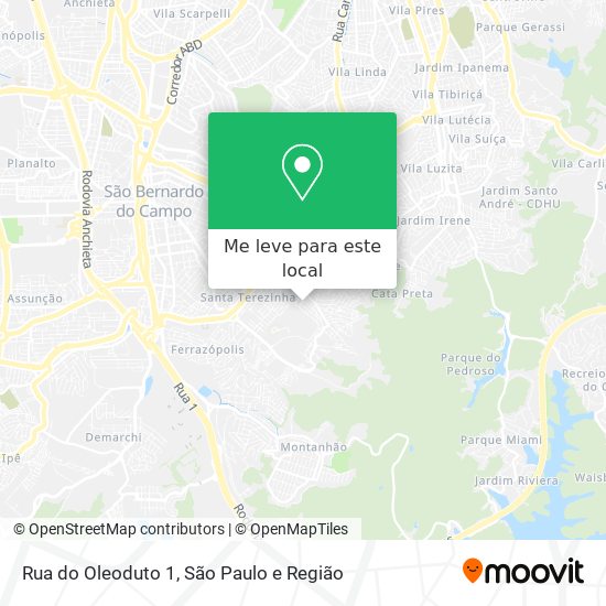 Rua do Oleoduto 1 mapa