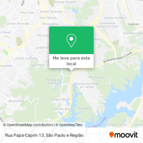Rua Papa-Capim 13 mapa
