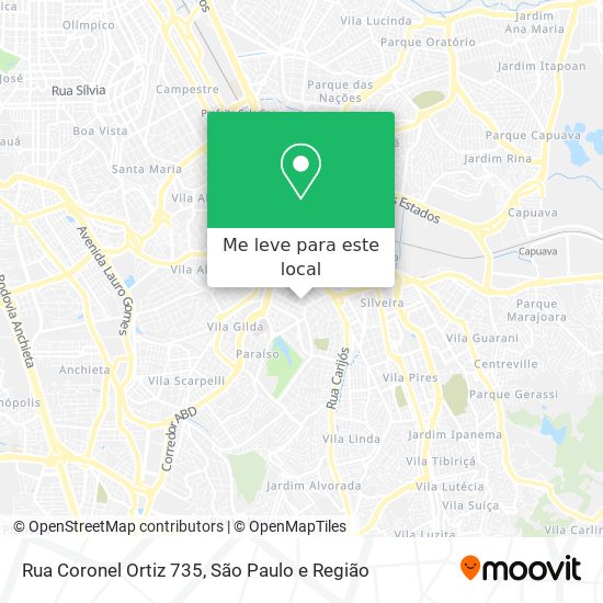 Rua Coronel Ortiz 735 mapa