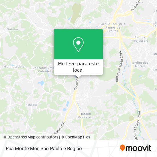 Rua Monte Mor mapa