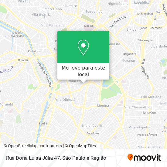Rua Dona Luísa Júlia 47 mapa