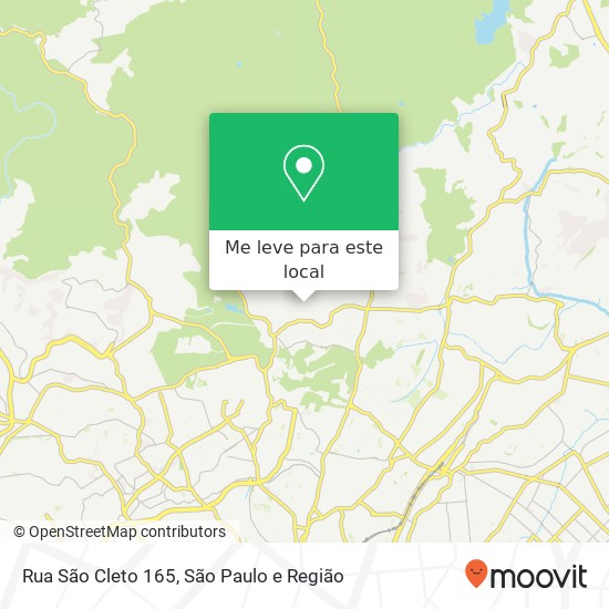 Rua São Cleto 165 mapa