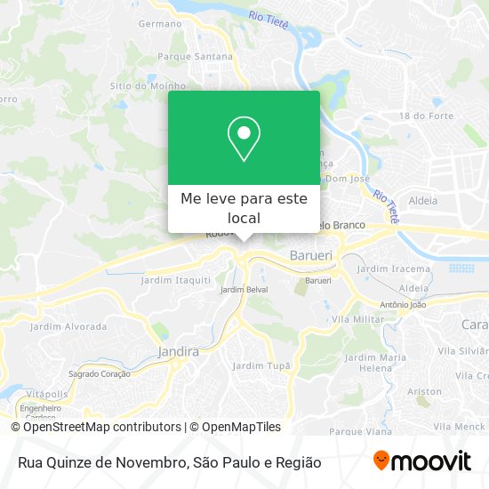 Rua Quinze de Novembro mapa