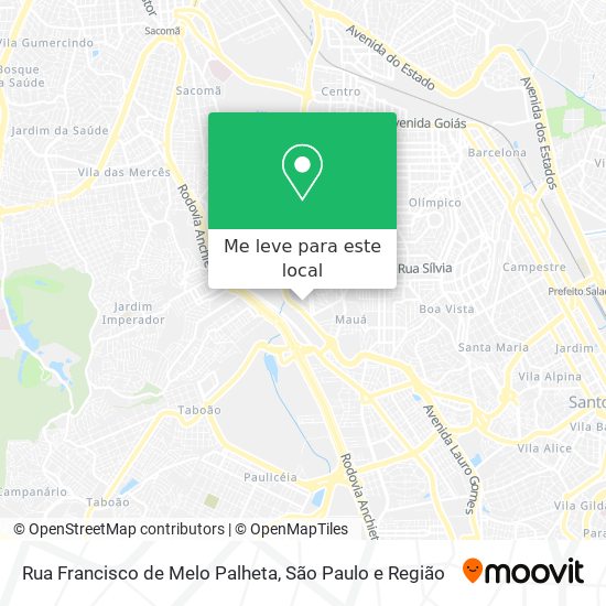 Rua Francisco de Melo Palheta mapa