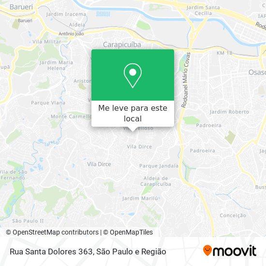 Rua Santa Dolores 363 mapa