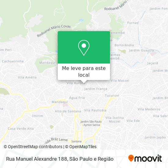 Rua Manuel Alexandre 188 mapa