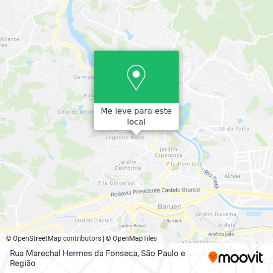 Rua Marechal Hermes da Fonseca mapa