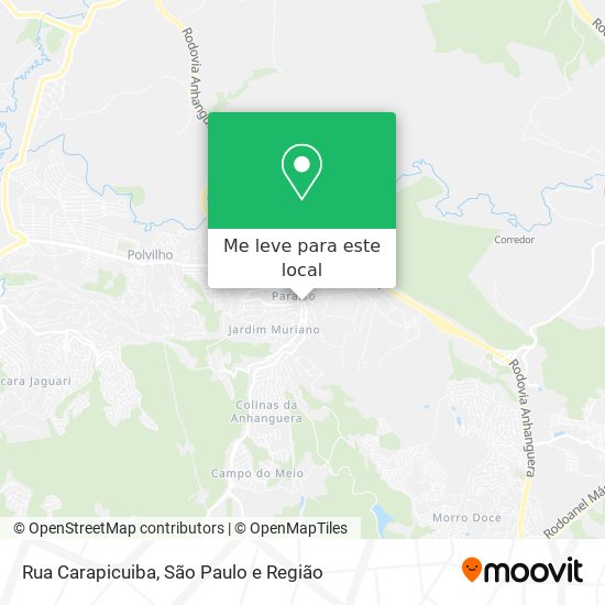 Rua Carapicuiba mapa