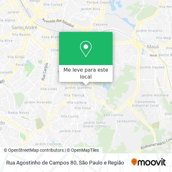 Rua Agostinho de Campos 80 mapa
