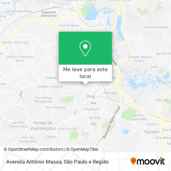 Avenida Antônio Massa mapa