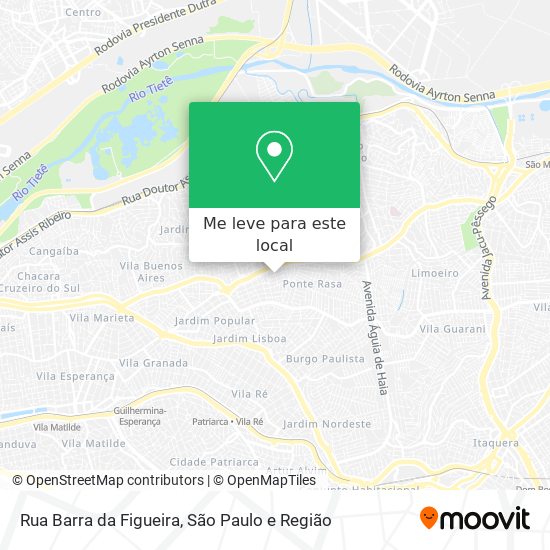 Rua Barra da Figueira mapa