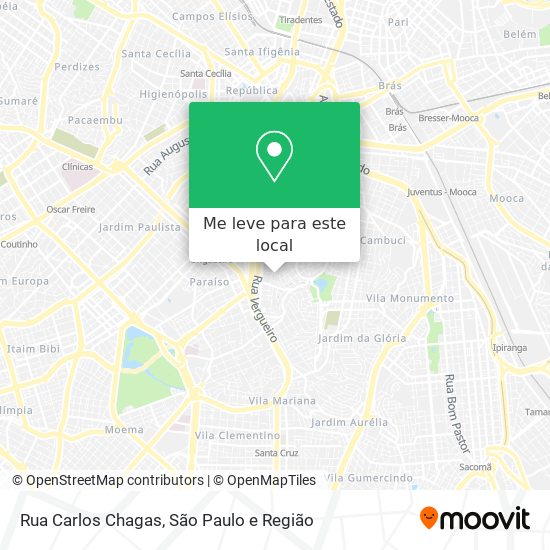 Rua Carlos Chagas mapa