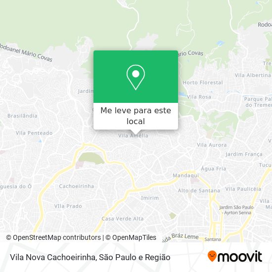 Vila Nova Cachoeirinha mapa