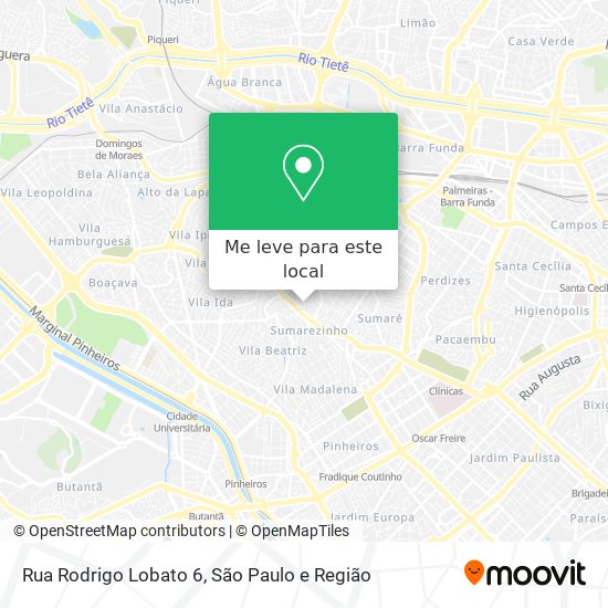 Rua Rodrigo Lobato 6 mapa
