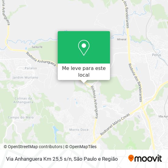 Via Anhanguera Km 25,5 s/n mapa