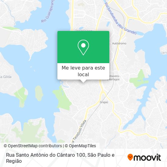 Rua Santo Antônio do Cântaro 100 mapa
