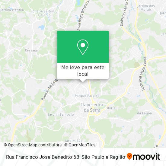 Rua Francisco Jose Benedito 68 mapa