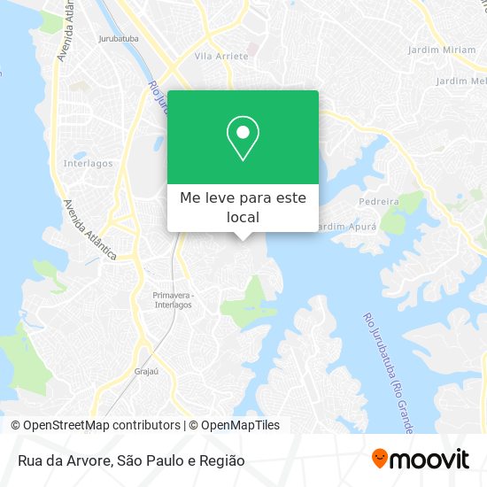 Rua da Arvore mapa