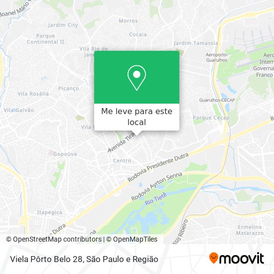 Viela Pôrto Belo 28 mapa