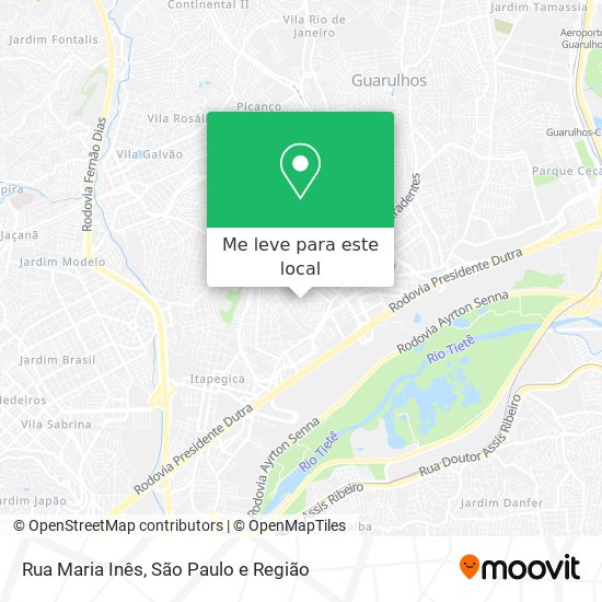 Rua Maria Inês mapa