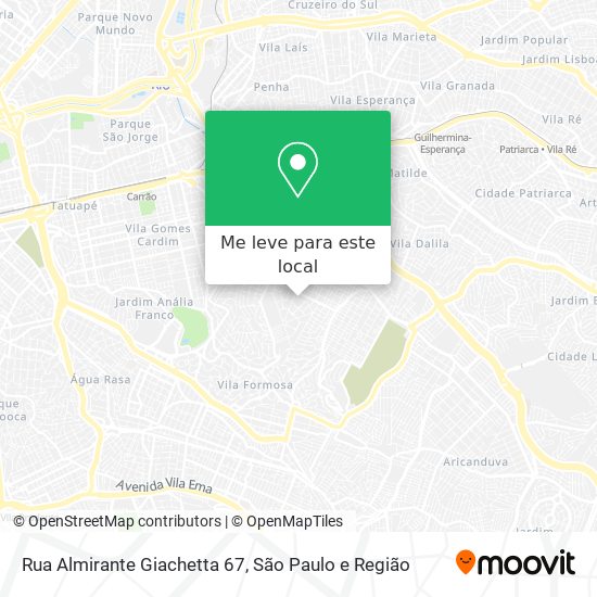 Rua Almirante Giachetta 67 mapa