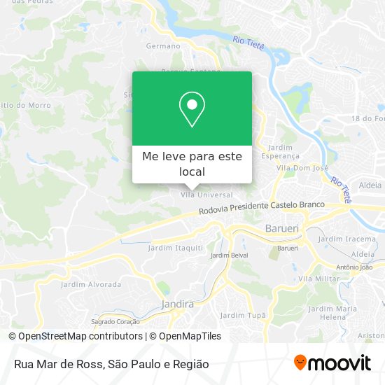 Rua Mar de Ross mapa