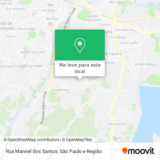 Rua Manoel dos Santos mapa