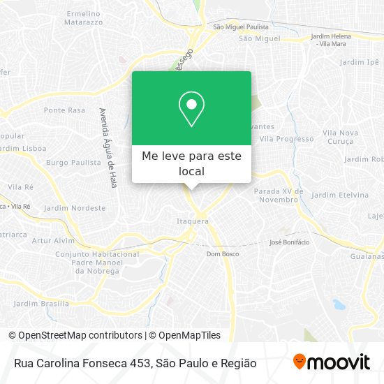 Rua Carolina Fonseca 453 mapa