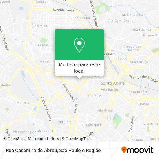 Rua Casemiro de Abreu mapa