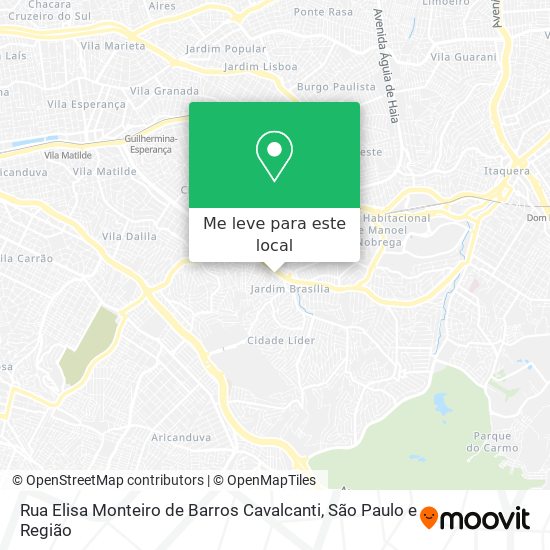 Rua Elisa Monteiro de Barros Cavalcanti mapa