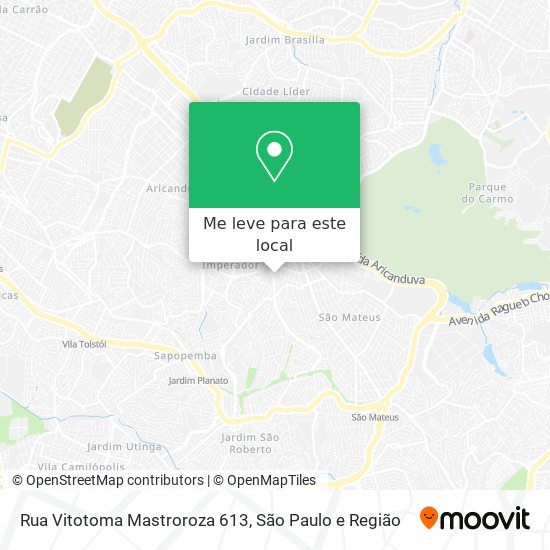 Rua Vitotoma Mastroroza 613 mapa