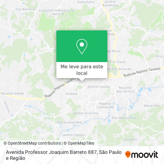 Avenida Professor Joaquim Barreto 887 mapa