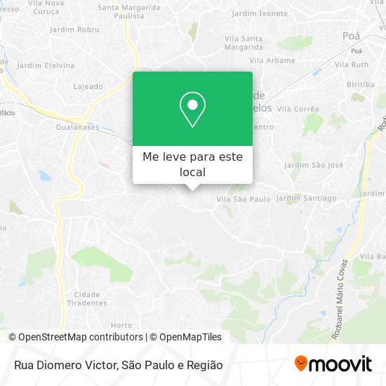 Rua Diomero Victor mapa