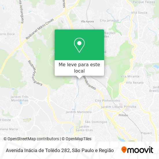 Avenida Inácia de Tolêdo 282 mapa