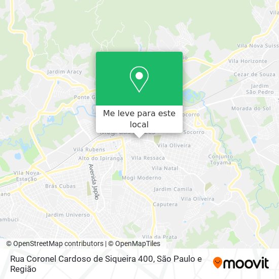 Rua Coronel Cardoso de Siqueira 400 mapa