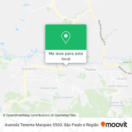 Avenida Tenente Marques 5500 mapa