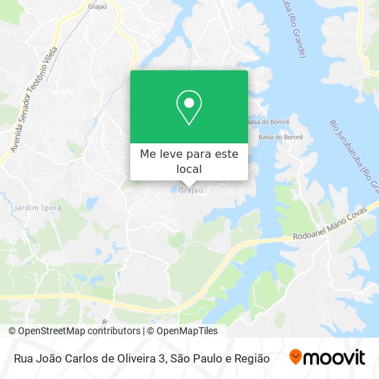 Rua João Carlos de Oliveira 3 mapa