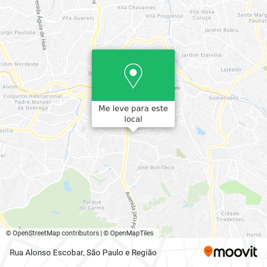 Rua Alonso Escobar mapa