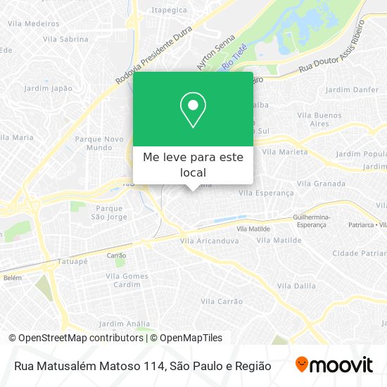 Rua Matusalém Matoso 114 mapa